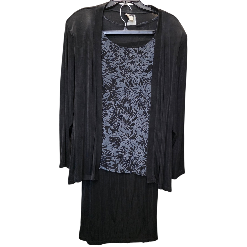 Citiknits Elegant 3pc Black Skirt Set